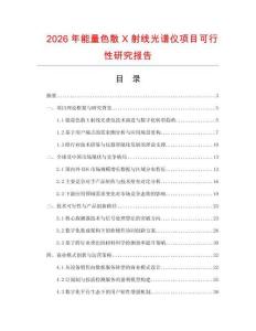 2026年能量色散X射線光譜儀項目可行性研究報告