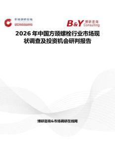 2026年中國方頸螺栓行業市場現狀調查及投資機會研判報告