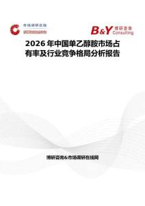 2026年中國單乙醇胺市場占有率及行業(yè)競爭格局分析報告