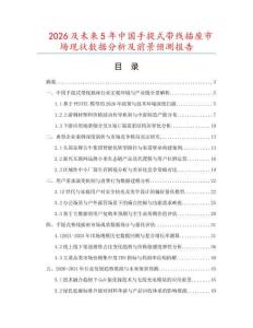 2026及未来5年中国手提式带线插座市场现状数据分析及前景预测报告