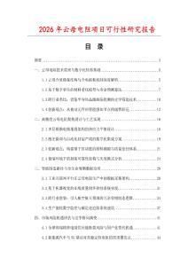 2026年云母电阻项目可行性研究报告