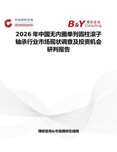 2026年中國(guó)無(wú)內(nèi)圈單列圓柱滾子軸承行業(yè)市場(chǎng)現(xiàn)狀調(diào)查及投資機(jī)會(huì)研判報(bào)告