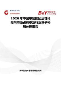 2026年中國單官能團(tuán)活性稀釋劑市場(chǎng)占有率及行業(yè)競(jìng)爭(zhēng)格局分析報(bào)告
