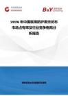 2026年中國醫(yī)用防護(hù)用無紡布市場占有率及行業(yè)競爭格局分析報(bào)告