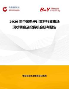 2026年中國電子計重秤行業市場現狀調查及投資機會研判報告