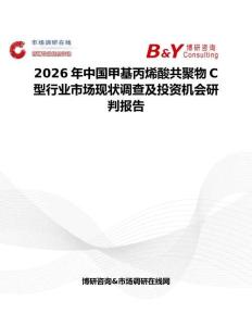 2026年中國甲基丙烯酸共聚物C型行業(yè)市場現(xiàn)狀調查及投資機會研判報告