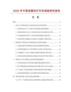 2025年中国渔雷标灯市场调查研究报告