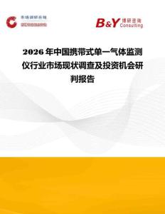2026年中国携带式单一气体监测仪行业市场现状调查及投资机会研判报告