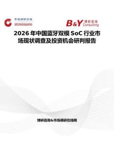 2026年中國藍(lán)牙雙模SoC行業(yè)市場(chǎng)現(xiàn)狀調(diào)查及投資機(jī)會(huì)研判報(bào)告