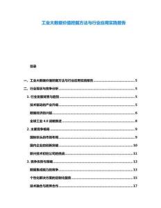 工業(yè)大數(shù)據(jù)價值挖掘方法與行業(yè)應(yīng)用實(shí)踐報告