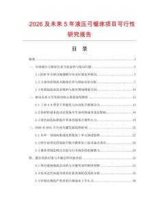 2026及未來5年液壓弓鋸床項目可行性研究報告