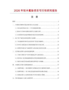 2026年软木餐垫项目可行性研究报告