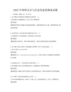 2025年网络安全与信息化建设挑战试题