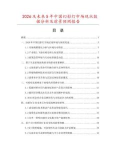 2026及未來5年中國幻影燈市場現狀數據分析及前景預測報告