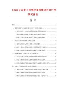 2026及未来5年锦纶鱼网线项目可行性研究报告