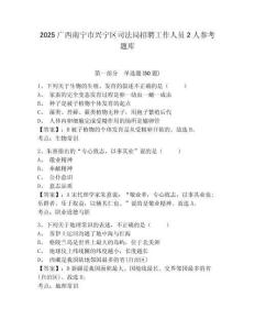 2025廣西南寧市興寧區司法局招聘工作人員2人參考題庫及一套完整答案詳解