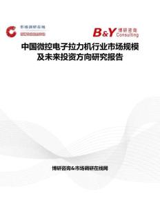 中國微控電子拉力機行業市場規模及未來投資方向研究報告