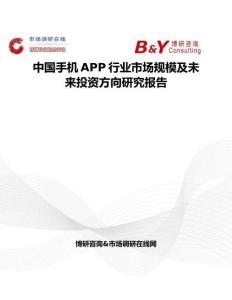 中國手機(jī)APP行業(yè)市場規(guī)模及未來投資方向研究報(bào)告