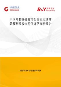 中國厚膜熱敏打印頭行業市場前景預測及投資價值評估分析報告