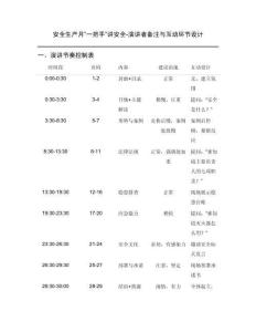 安全生产月一把手讲安全_演讲者备注与互动环节设计