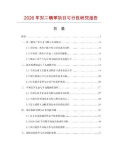 2026年對二碘苯項目可行性研究報告
