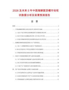 2026及未来5年中国海狮圆顶帽市场现状数据分析及前景预测报告