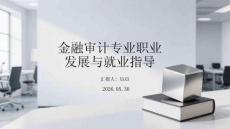金融審計專業(yè)職業(yè)發(fā)展與就業(yè)指導