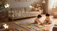 童年紀念冊寶貝成長瞬間PPT