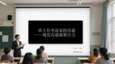 班主任考前家校溝通規范溝通凝聚合力