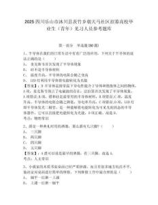 2025四川樂山市沐川縣茨竹鄉朝天馬社區招募高校畢業生（青年）見習人員參考題庫及答案詳解（必刷）