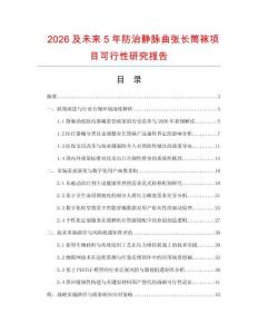 2026及未來5年防治靜脈曲張長筒襪項目可行性研究報告