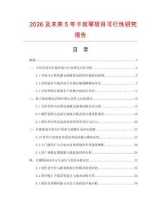 2026及未來5年卡奴琴項目可行性研究報告