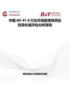 中国Wi-Fi 6行业市场前景预测及投资价值评估分析报告
