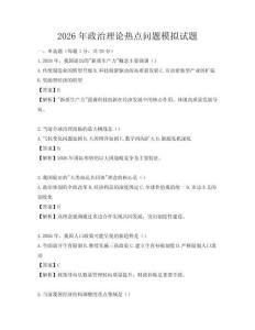 2026年政治理论热点问题模拟试题