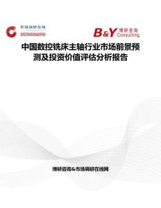中國數控銑床主軸行業市場前景預測及投資價值評估分析報告