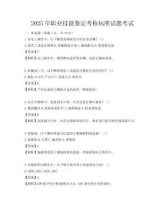 2025年職業技能鑒定考核標準試題考試