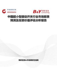 中國超小型撥動開關行業市場前景預測及投資價值評估分析報告