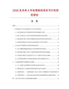 2026及未來5年砼噴射機項目可行性研究報告