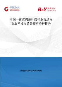 中國一體式閥蓋針閥行業市場占有率及投資前景預測分析報告