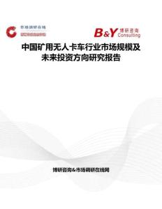 中國礦用無人卡車行業市場規模及未來投資方向研究報告
