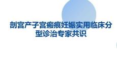 剖宮產子宮瘢痕妊娠實用臨床分型診治專家共識