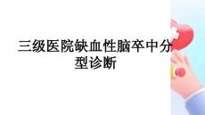 三級醫院缺血性腦卒中分型診斷