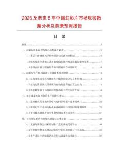 2026及未來5年中國幻彩片市場現狀數據分析及前景預測報告