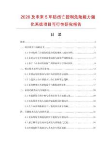 2026及未來5年防傷亡控制危險能力強化系統項目可行性研究報告