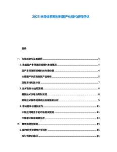 2025半导体照明材料国产化替代进程评估