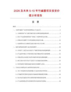 2026及未來5-10年竹編筐項目投資價值分析報告