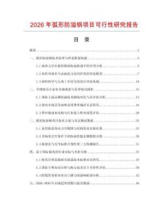 2026年弧形防溢鍋項目可行性研究報告