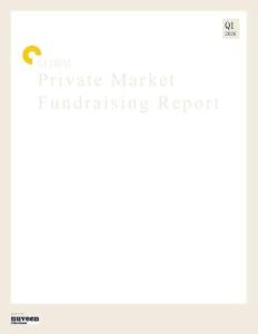 PitchBook-2026年一季度全球私人市場籌資報告 GLOBAL Private Market Fundraising Report