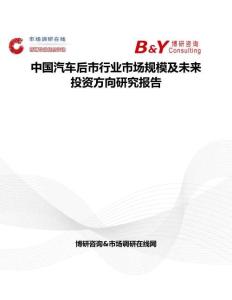 中國汽車后市行業(yè)市場規(guī)模及未來投資方向研究報告