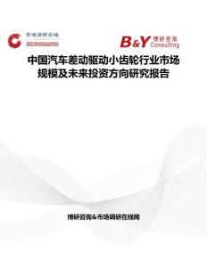 中國(guó)汽車差動(dòng)驅(qū)動(dòng)小齒輪行業(yè)市場(chǎng)規(guī)模及未來(lái)投資方向研究報(bào)告